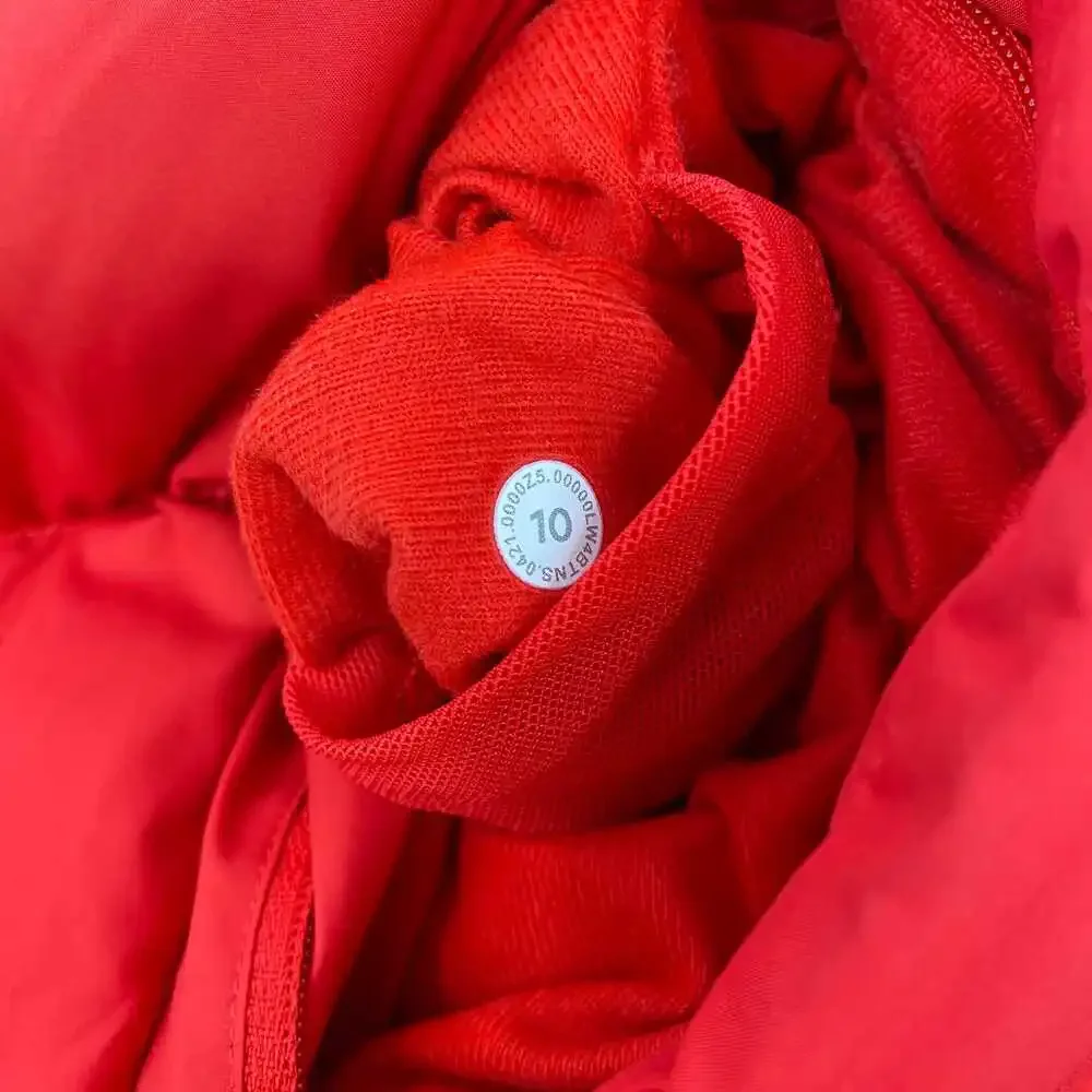 Lululemon Red Hooded Down-Filled Puffer Vest | Women’s Size 10